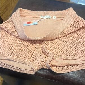 Women's Peach Sweater shorts